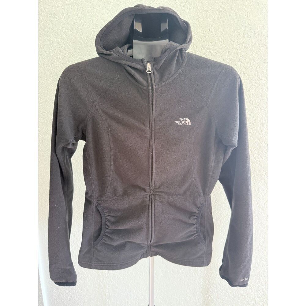 The North Face Womens TKA 100 Polar Fleece Long Sleeve Zip Up Hoodie Size M